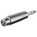 Adaptateur XLR, AUX Jack 6,35 mm Stéréo Fiche vers XLR Prise