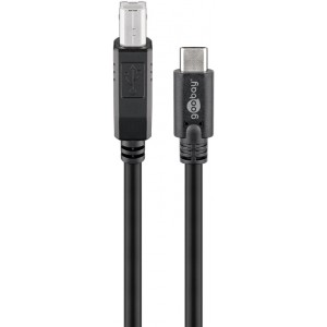 Câble USB-C™ vers B, Noir