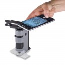 100x-250x LED MicroFlip Pocket Microscope with Smartphone Adapter