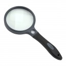3.5'' SureGrip Soft-Grip Glass Magnifier. 2x w/ 11.5x Spot Lens   Case